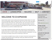 Tablet Screenshot of chapmansupplies.ca